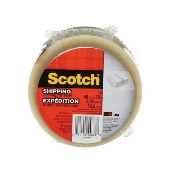 3M Tartan Shipping Packaging Tape 3710-6, 1.88 in x 54.6 yd 48 mm x 50 m, 6PK 7100183029 - main